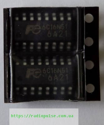 

Микросхема FA6A21N ( 6A21 ) , so-16
