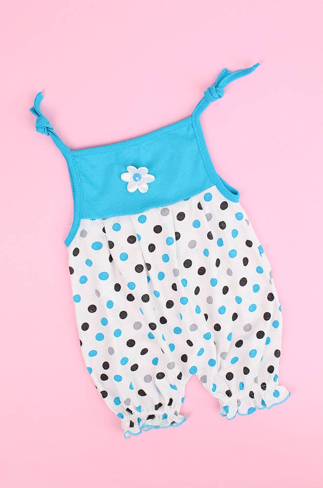 

Комбинезон девочка белый с голубым ABC 121428M