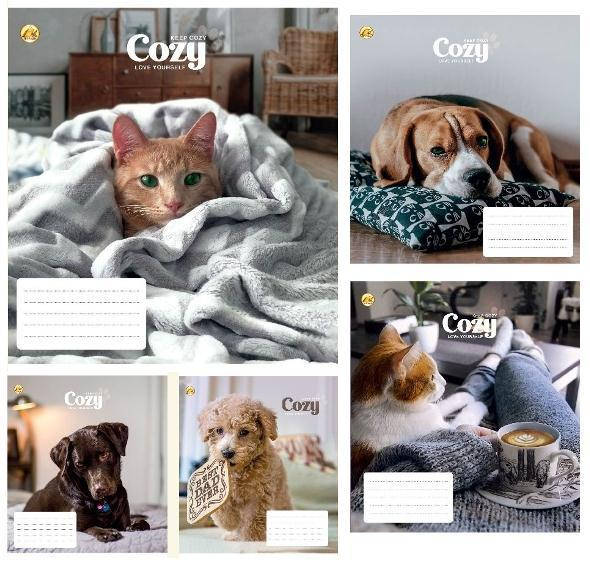 

Тетрадь 24 листа линия, "Тетрада" / Домашние любимцы