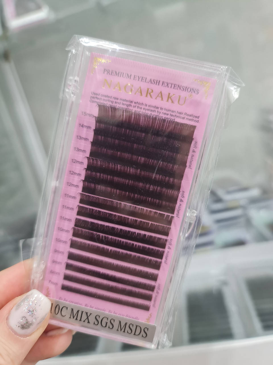 

Ресницы Nagaraku (коричневый) 0.10С