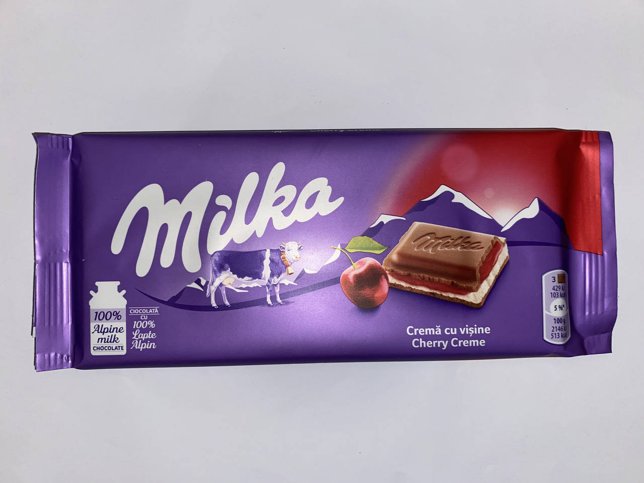 

Молочний шоколад Milka Cherry Creme 85-100 грам