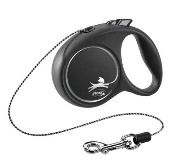 

Flexi Black Design XS поводок-рулетка (3м, до 8кг, трос), Черный
