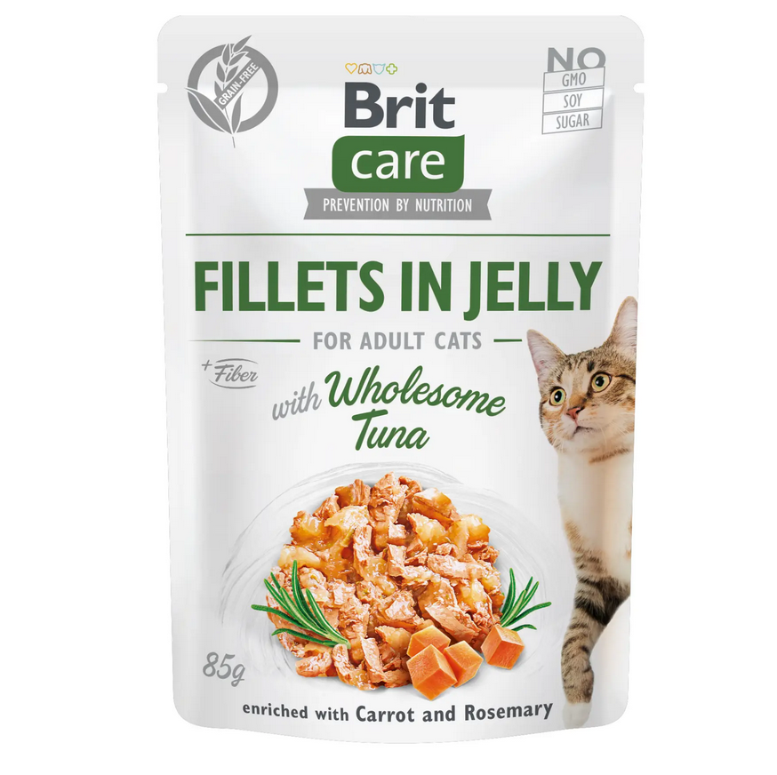 

Brit Care паучи для кошек 85г*12шт (тунец в желе)