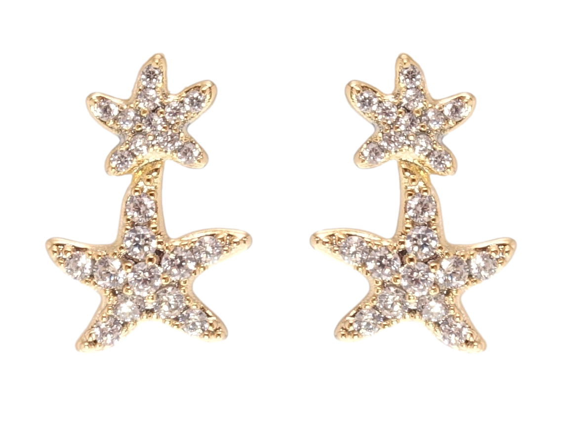 

Серьги Xuping Позолота 18K гвоздики (пусеты) "Звезды"