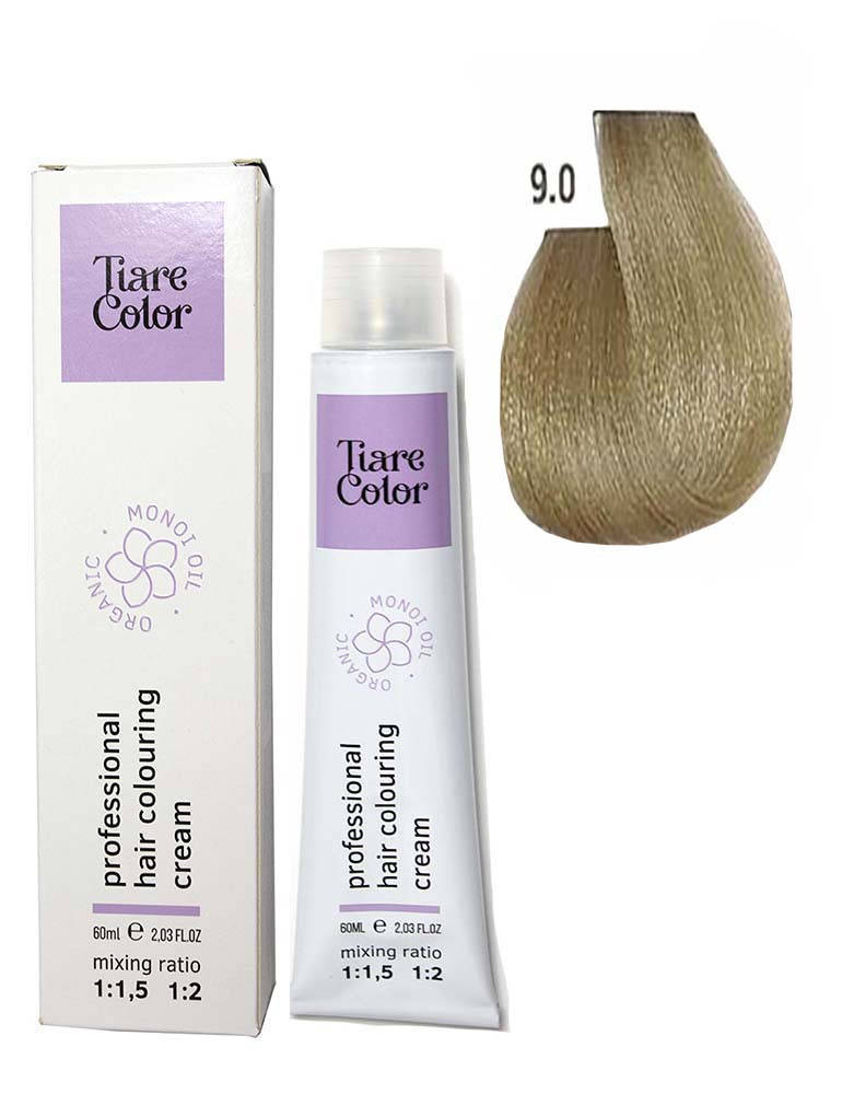 

Крем-фарба для волосся Tiare Color №9.0 Very light blonde 60 мл (12569Qu)