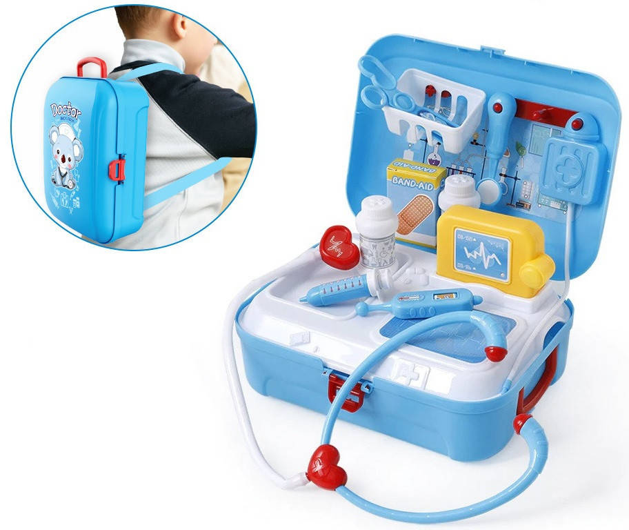 

Набор детский игровой доктора "Doctor toy" на 17 элементов в виде рюкзака