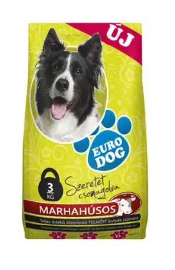 

Сухой корм для собак Euro Dog 3 кг Говядина Венгрия
