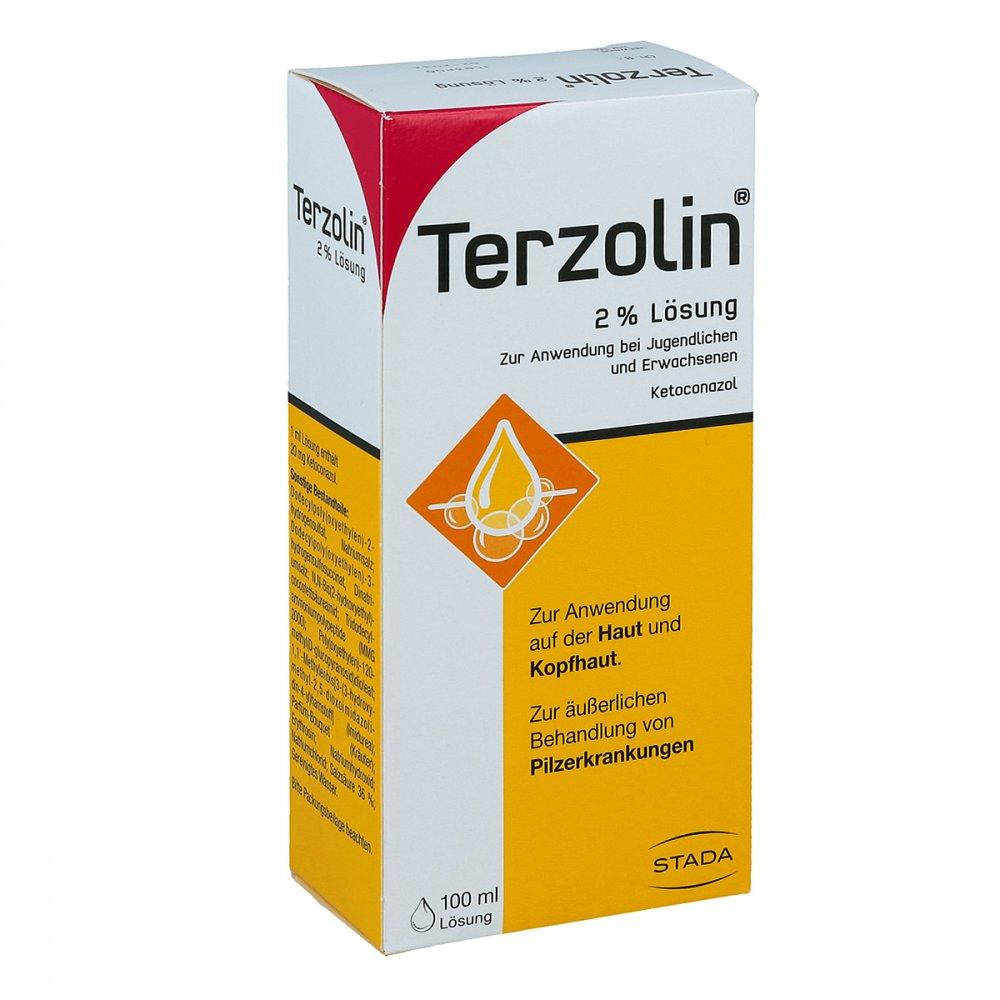 

Terzolin 2% Lösung - раствор для лечения грибковых заболеваний кожи и волосистой части головы, 100 мл