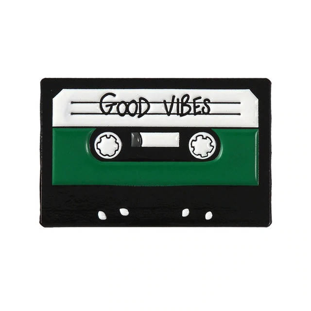 

"Кассета Волны позитива Good vibes" значок (пин) металлический