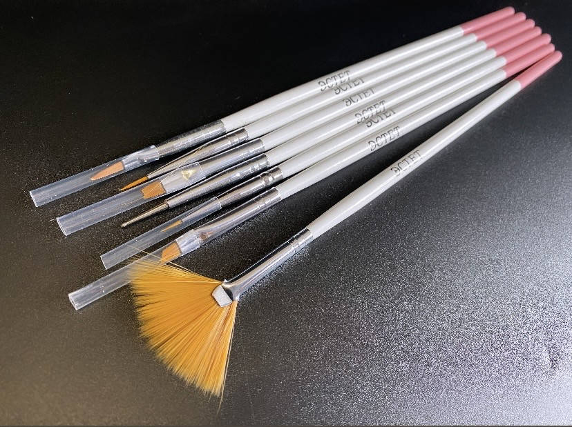 

Набор кисточек для дизайна ногтей 7 шт, Эстет