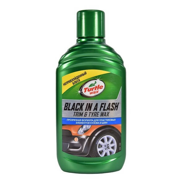 

Полироль-гель для пластика Turtle Wax Black in a Flash восстановитель цвета 300 мл (52886)