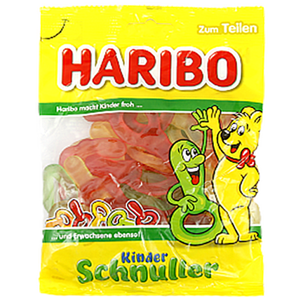 

Желейки Харібо дитяча пустушка Haribo kinder schnuiier 200g (Код : 00-00012384)