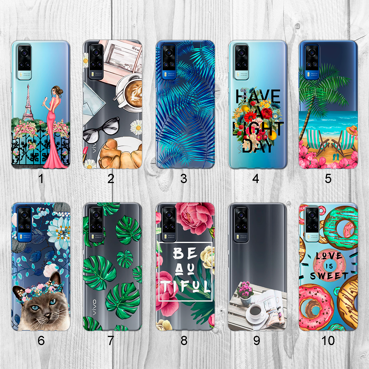 

Силиконовый чехол с рисунком для Vivo Y31 / Y33 / Y51 / Y51a / Y53s (new collection)