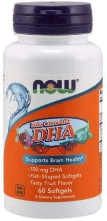 

Now Foods Kid's Chewable DHA 100 mg 60 гелевых капсул