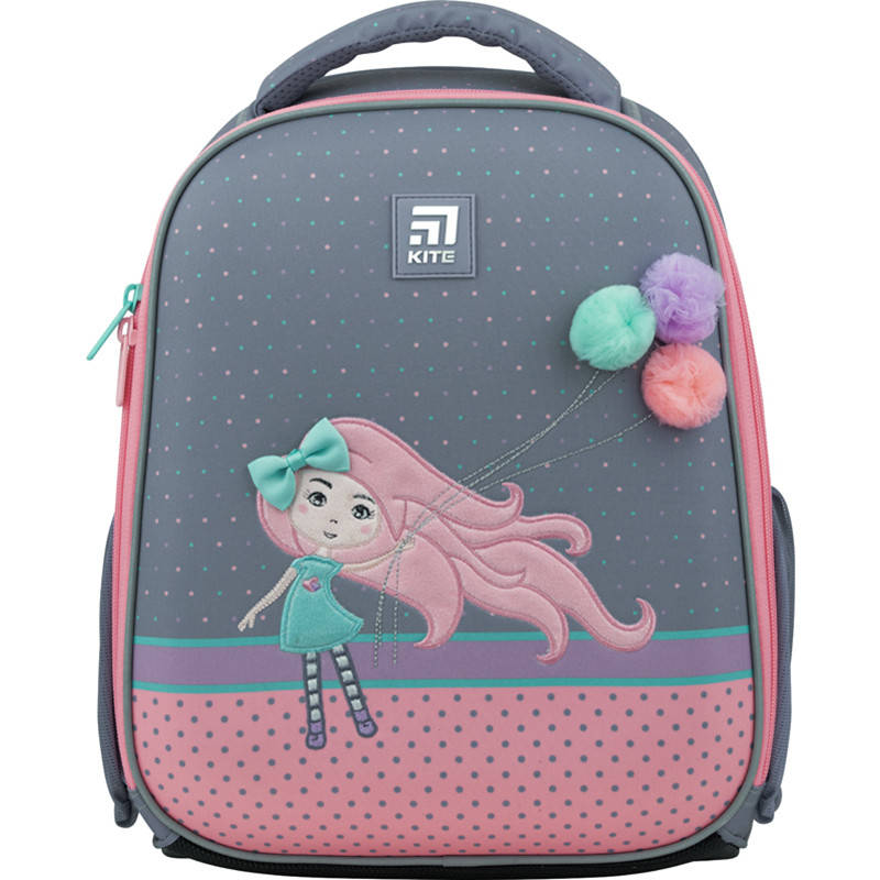 

Рюкзак школьный каркасный Kite Education Pretty Girl K22-555S-4, Серый