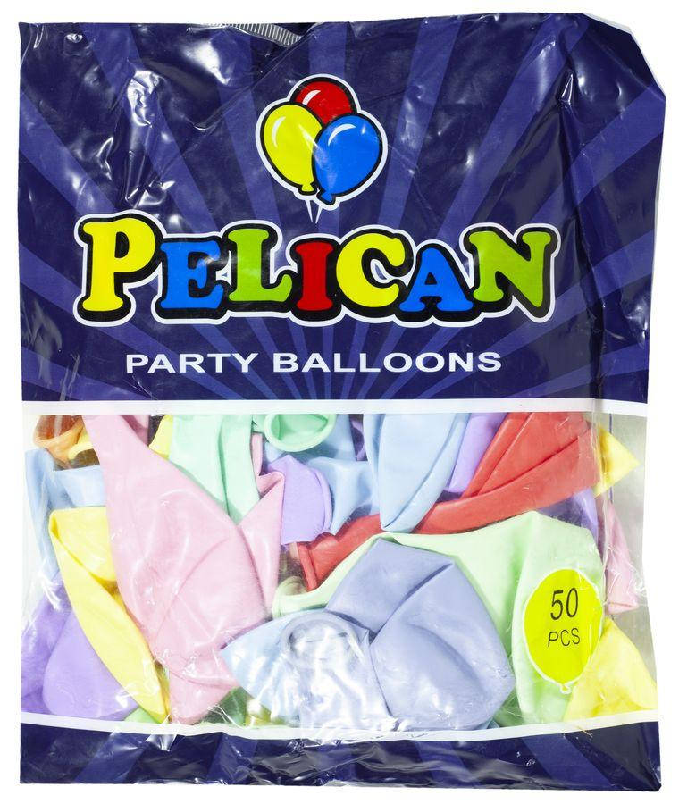 

Шарики Pelican 12 ' (30 см), макарун ассорти , 50 шт/уп, 822988, Разные цвета