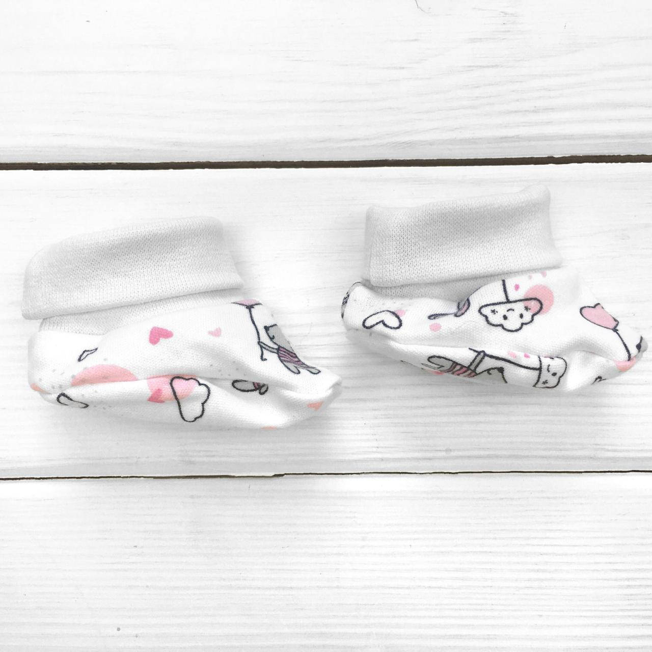 

Пинетки трикотажные Зайки