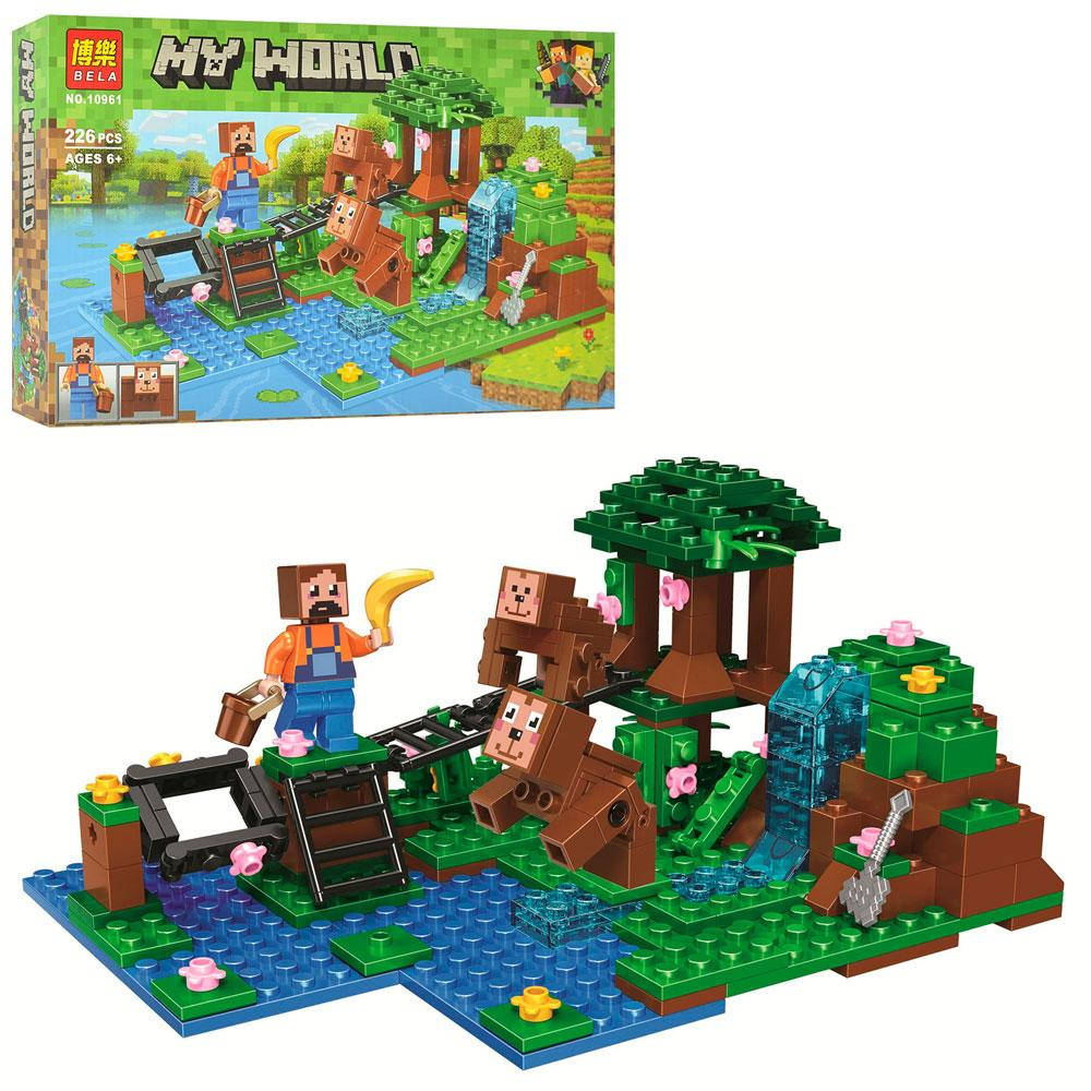 

КОНСТРУКТОР ТИПА Bela My World 10961 MK, 226дет, в кор-ке, 33,5-21-5см