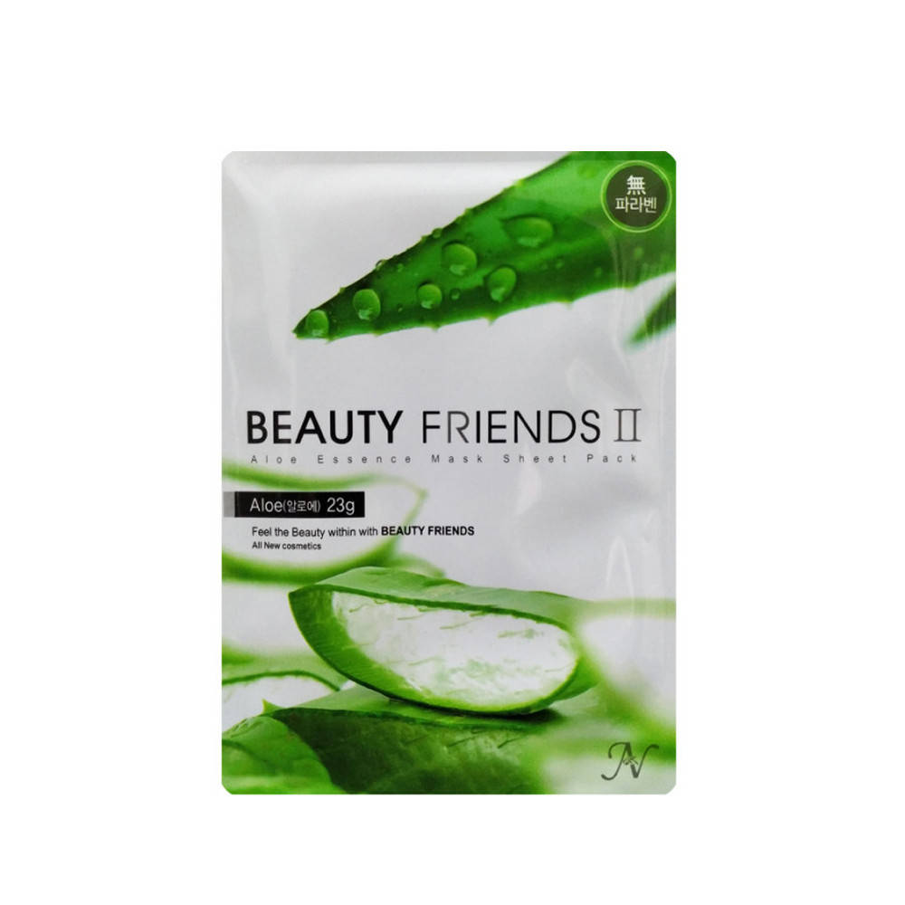 

Маска для лица ткань Алоэ вера Beauty Friends
