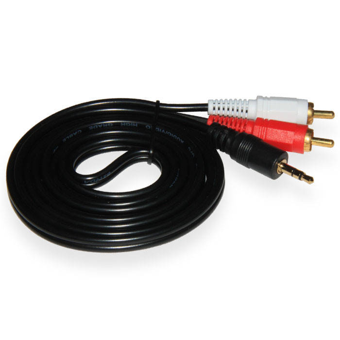 

Кабель Аудио 1,5m, 3,5mm(джек)/2xRCA(тюльпан)