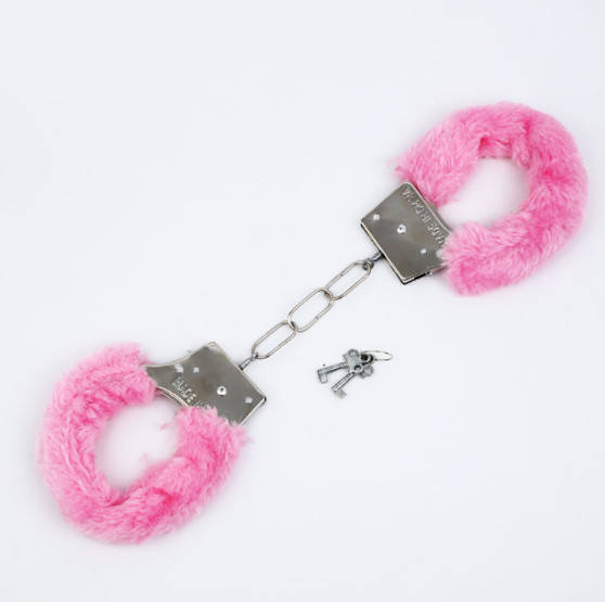 

Наручники плюшевые 5973 6х8 см розовые