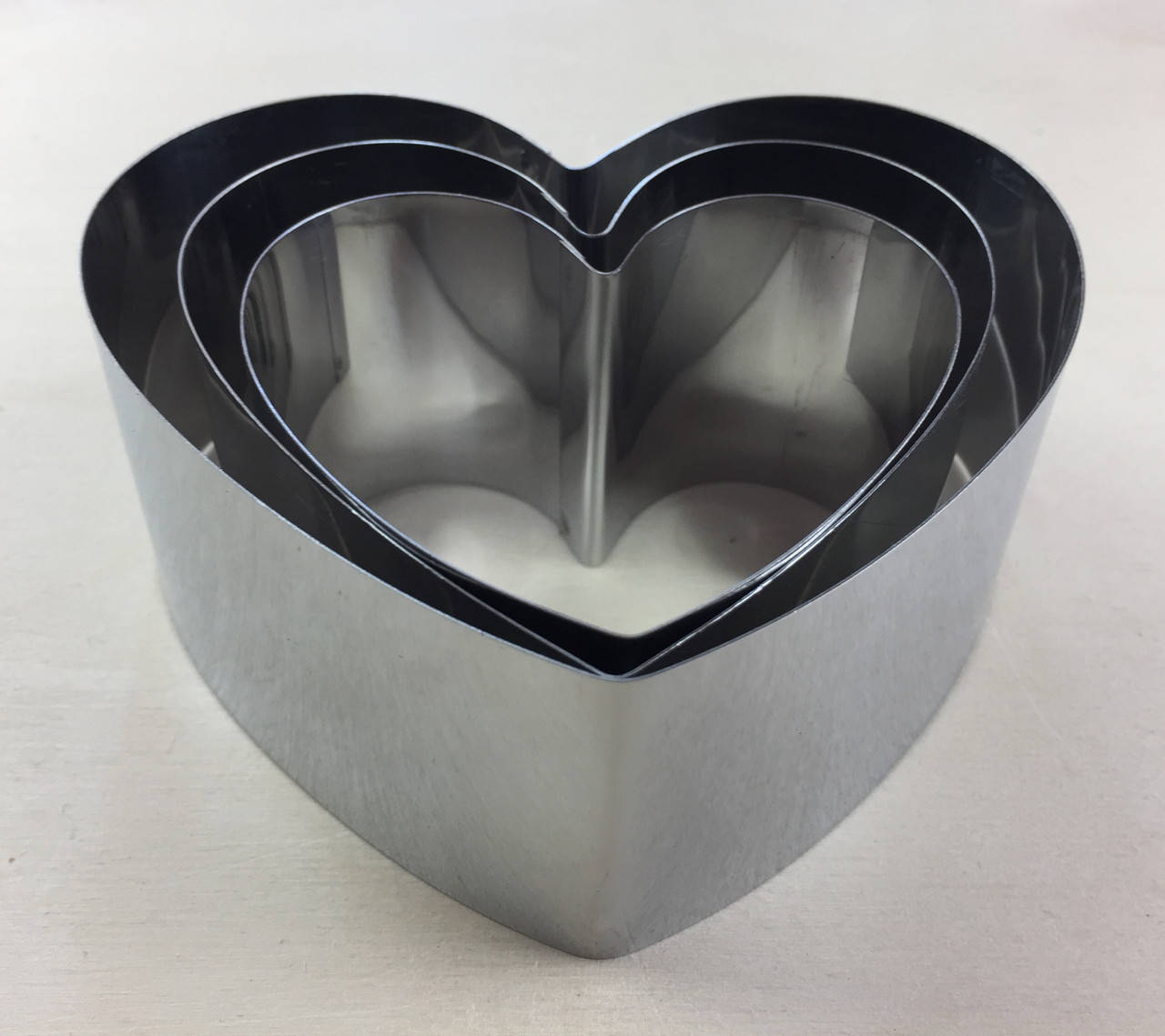 

Форма для десерта,гарнира,вырубки "Сердечько" из 3 шт.