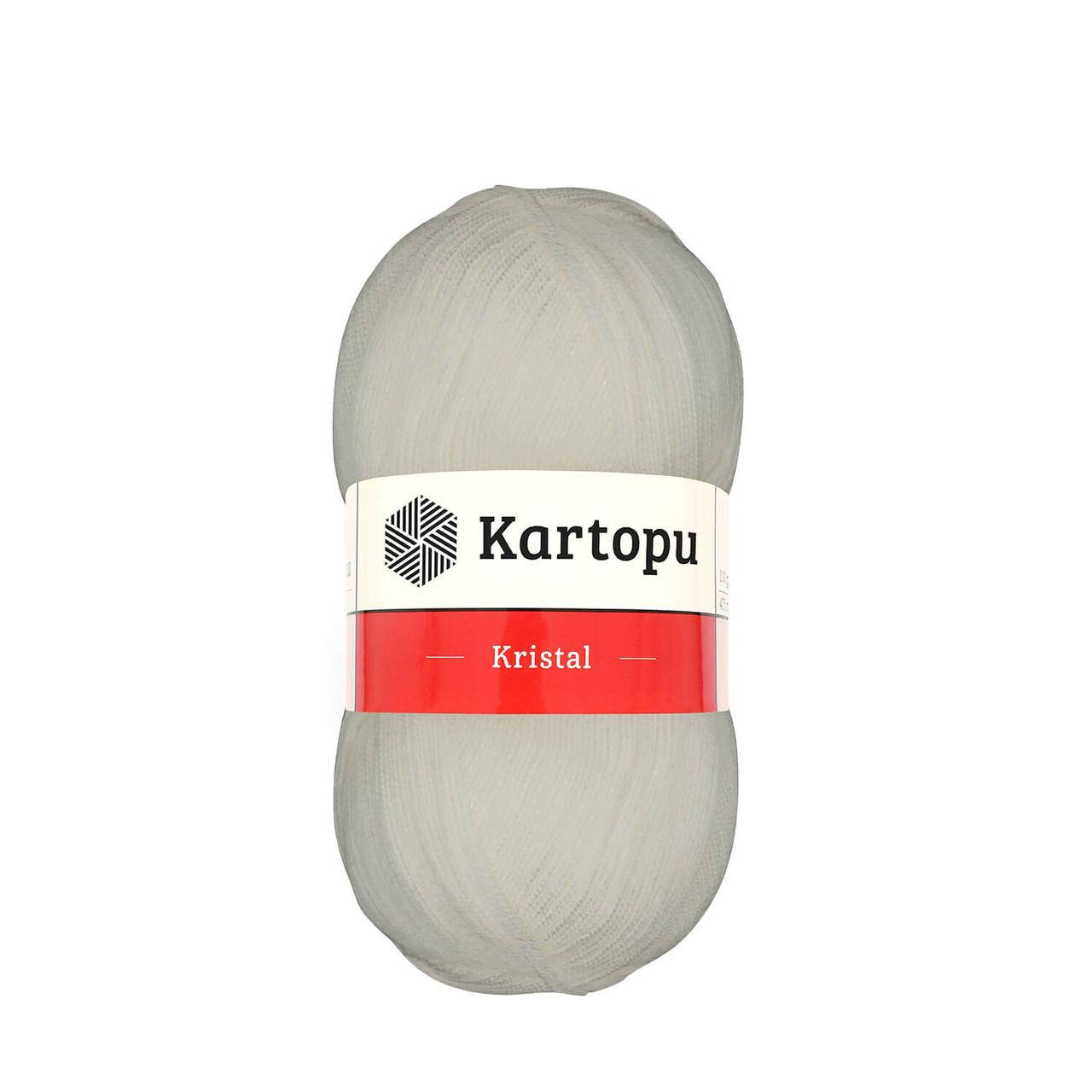

Kartopu Kristal (Картопу Кристал) № 013 молочний (Пряжа акрил, нитки для вязания), Молочный