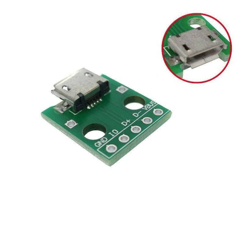 

Разьем USB - DIP micro-USB "мама"