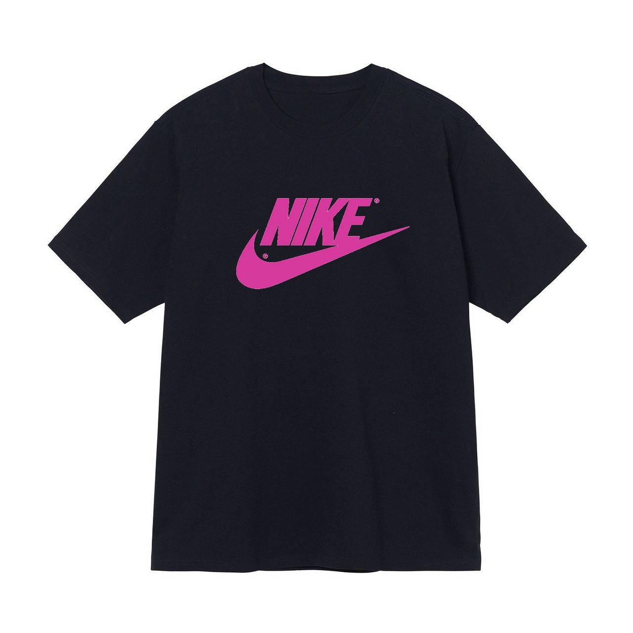 

Черная футболка Nike Pink Logo черные футболки Найк унисекс