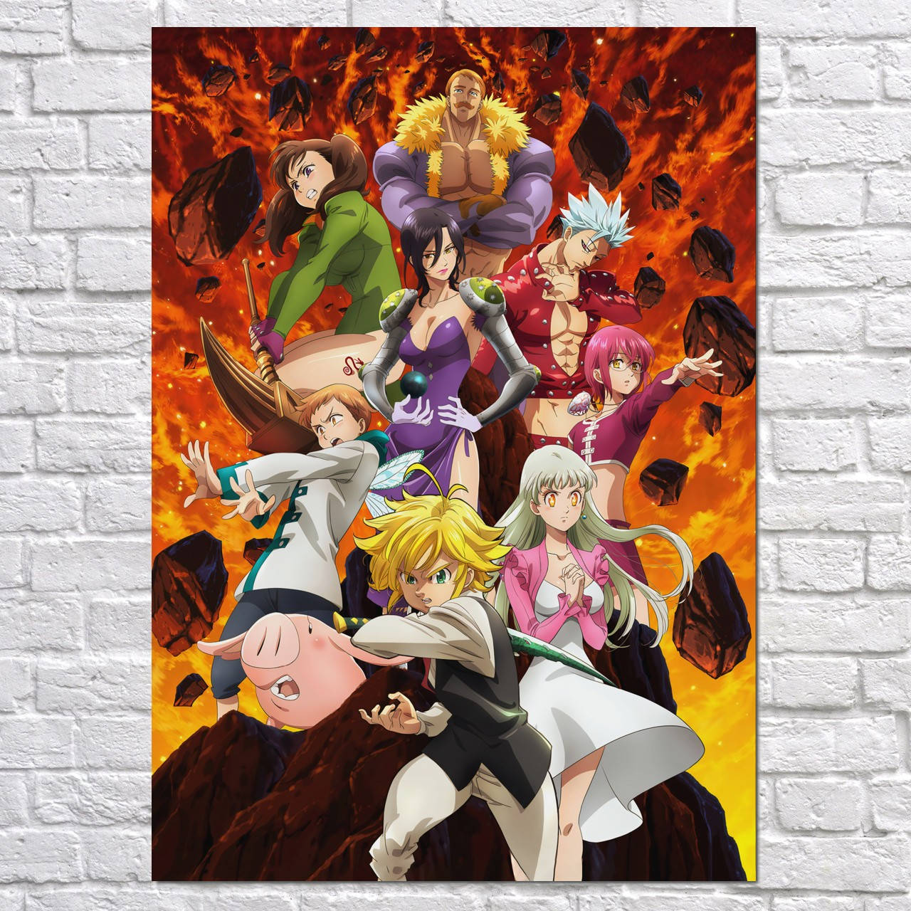 

Плакат "Семь смертных грехов, Nanatsu no Taizai" (артикул 5368) 42, Полуглянец, 30