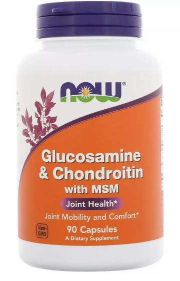 

Глюкозамін, хондроїтин та MSM,Now Foods, 90 капсул