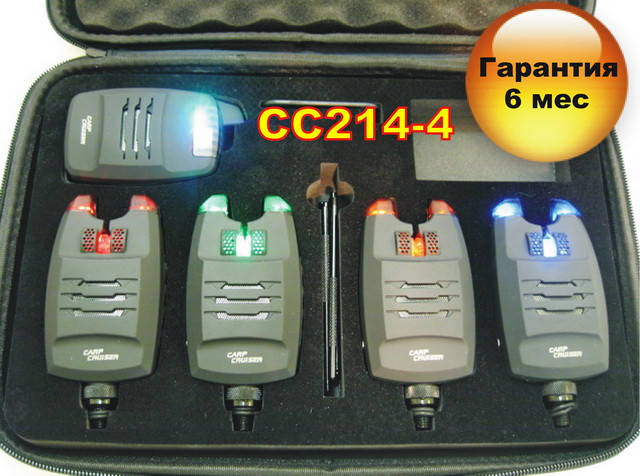 

Carp Cruiser CC214-4 беспроводные сигнализаторы поклевки с функцией анти вор