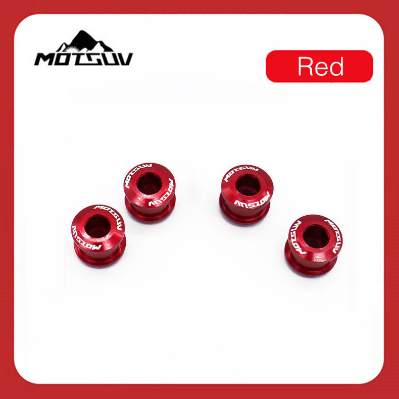 

Бонки для шатунов Mostuv 6.4мм - 4шт., болты для крепления звезды narrow wide к шатуну, красный