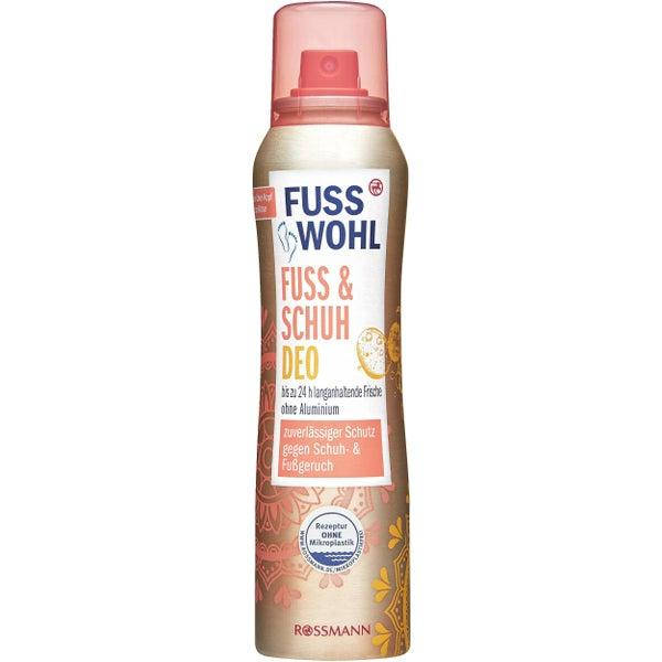 

Дезодорант для ног и обуви с ароматом цитруса Rossmann Fuss & Schuh Deo 150 мл