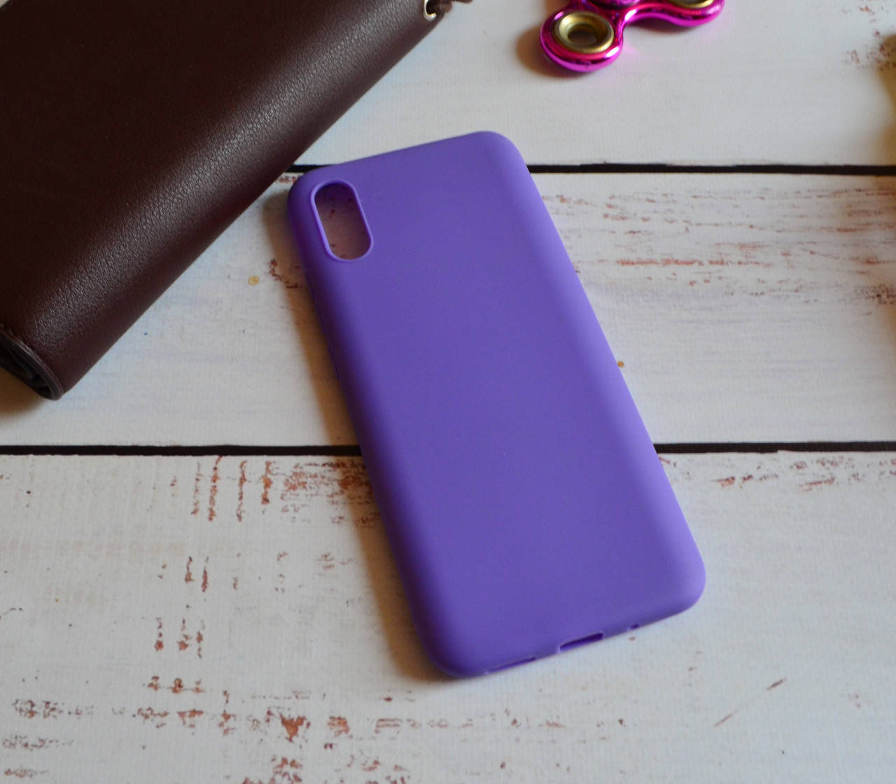 

Матовый силиконовый чехол для Xiaomi Redmi 9A, Фиолетовый