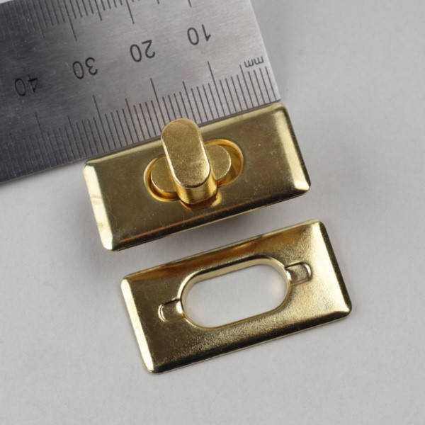 

Замок-застежка для сумок (4588), золото, Золотистый