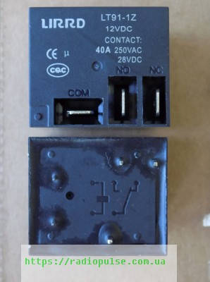 

Реле LT91-IZ-12VDC ( HLS-T91(16F)-2-C , HLS-T91(16F)-1-C , QYT90-1-12DC-ZSR , NT90TNCS12CB , T91-1C-12VDC , J