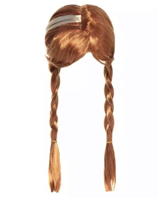 

Детский парик Анны холодное сердце Frozen белый с двумя косичками