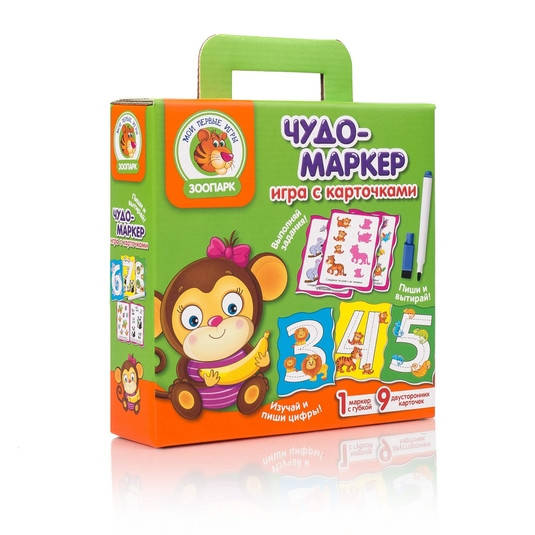 

Настольная игра с карточками Vladi Toys Чудо-маркер Зоопарк VT2100-11- рус.