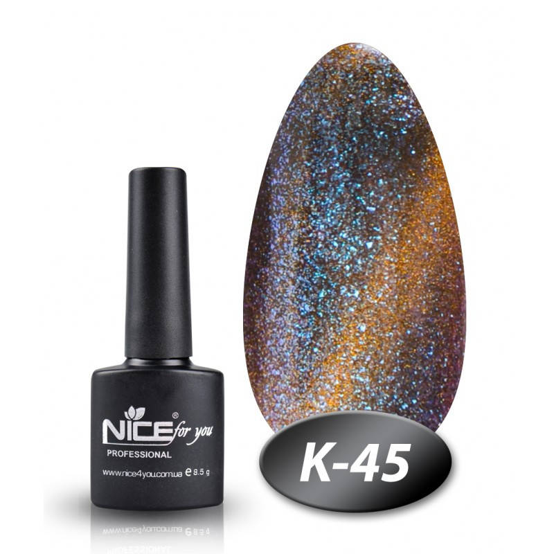

Гель-лак Nice for you К-45 кошачий глаз млечный путь 8,5 мл