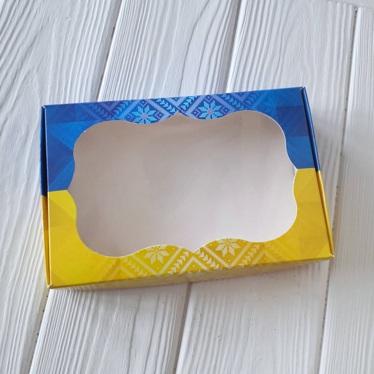 

Коробочка 10 × 15 см Жовто-блакитний