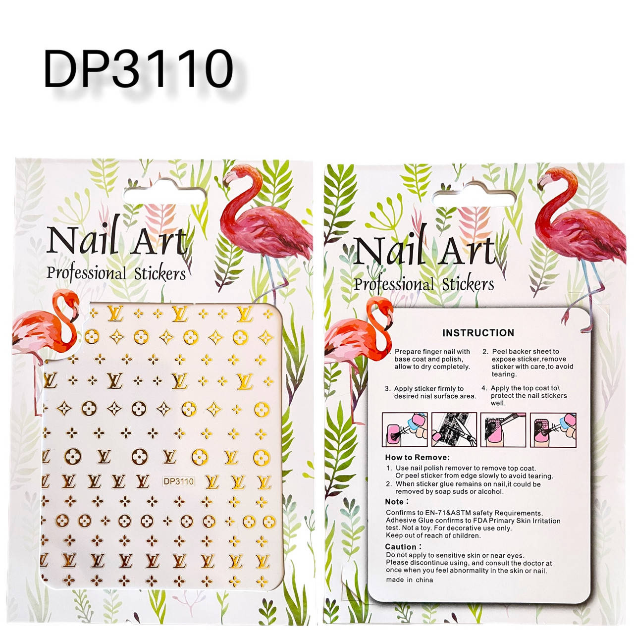 

Наклейки - стикеры 3D золотые на липкой основе (бренды) 110, Золотистый