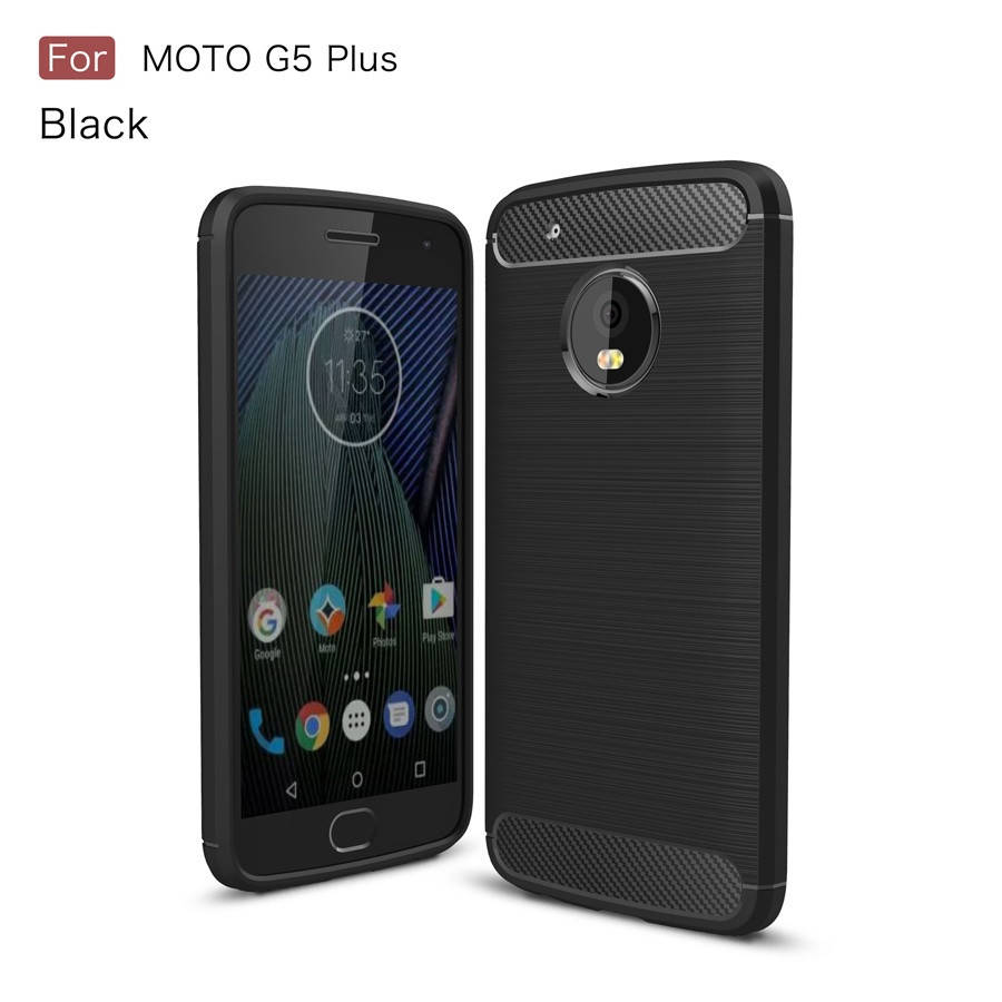 

Противоударный чехол для Motorola Moto G5 Plus, карбон, Черный