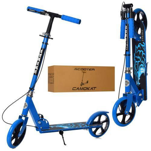 

Самокат Itrike для детей и взрослых с ручным тормозом арт. 2-010-2-1-BL