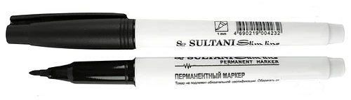 

Маркер перманентный Tukzar 1 мм тонкий, черный TZ-423