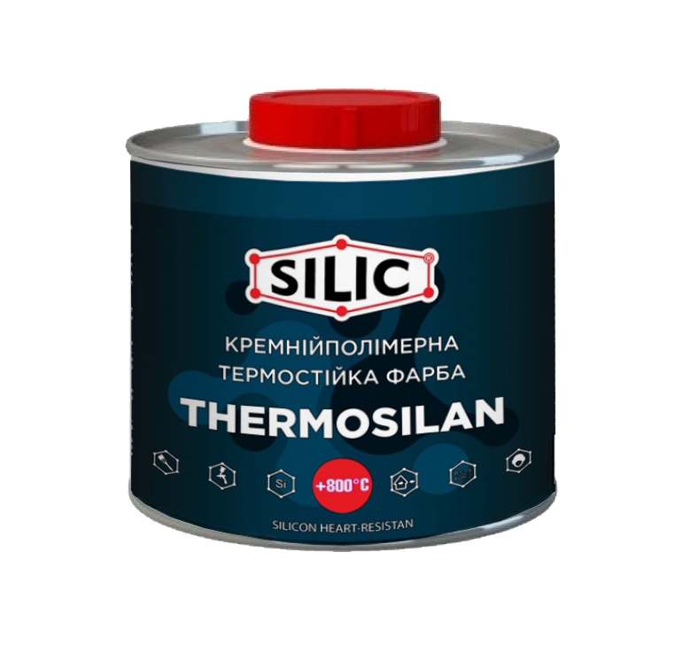 

Краска термостойкая Thermosilan (0,2л) для печей, каминов, мангалов