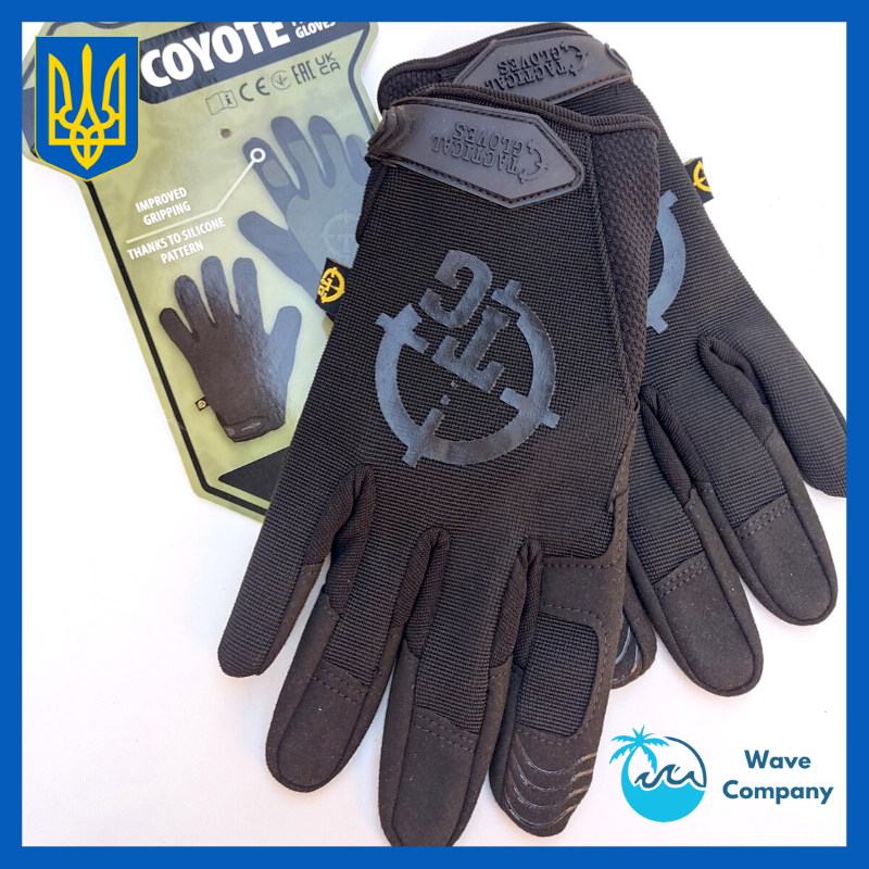 

Тактические перчатки стрелковые с защитой пальцев Koyote размер L летние военные для самообороны
