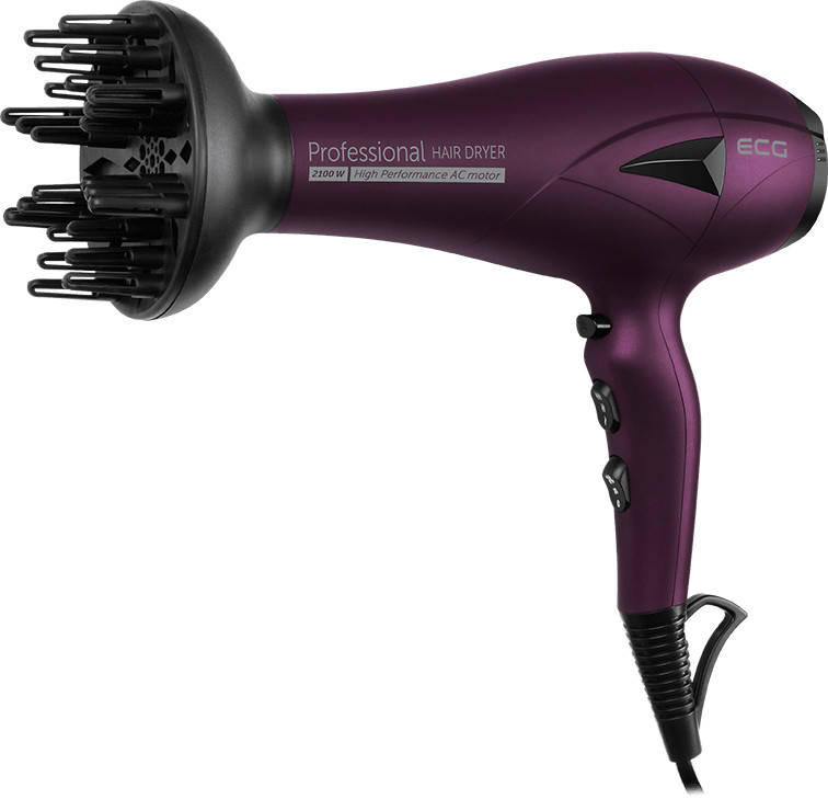 

Фен для волос ECG VV 3121 Professional 2100 Вт Фиолетовый