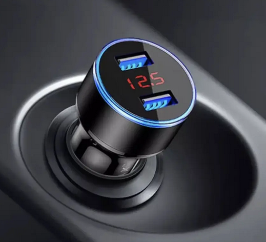 

Автомобильное зарядное устройство 2 USB 3А, 12 V -24V в прикуриватель