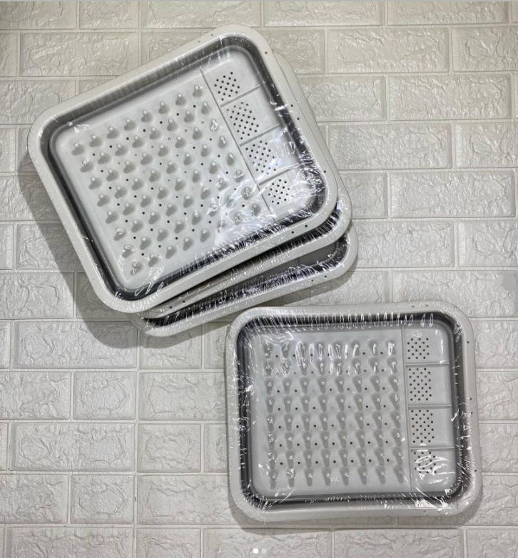 

Сушилка складная универсальная для сушки посуды и кухонных приборов, с отдилениями для ложек и вилок 36х31х13